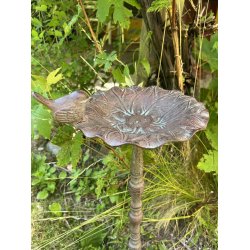 Fuglebade i metal fra Speedtsberg - to forskellige varianter