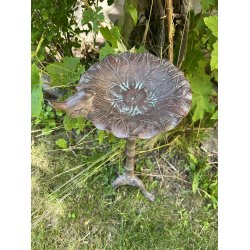 Fuglebade i metal fra Speedtsberg - to forskellige varianter