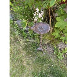 Fuglebade i metal fra Speedtsberg - to forskellige varianter