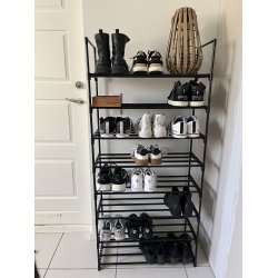 Skohylla - Svart - Vlj mellan 4 och 8 hyllor