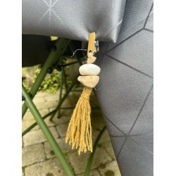 4 stk Dugklemmer fra Dacore - Jutesnor med sten - KVALITETS DUGKLEMMER MED STEN!!