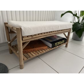 Bambubnk med hylla - inklusive dyna