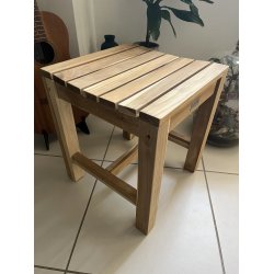 Teak Skammel 40 x 40 x 45 fra Dacore. SUPER LKKER KVALITETS TEAK FRA DACORE!!!