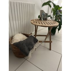 TEAK Ristklapbord 50 cm