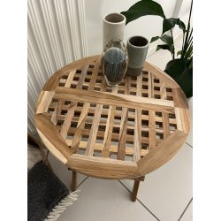 TEAK Ristklapbord 50 cm