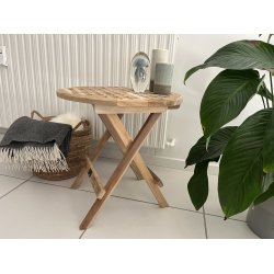 TEAK Ristklapbord 50 cm