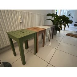 Stabelbar TOKYO skammel i akacie tr. Bruge det ude eller inde - VLG farve