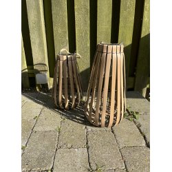 Solcelle Lanterne med Pre  Stemningsfuld Belysning til Udendrs Brug - fs i flere strrelser