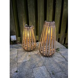 Solcelle Lanterne med Pre  Stemningsfuld Belysning til Udendrs Brug - fs i flere strrelser