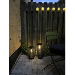Solar lanterne pre - PVC/metal sort - VLG MELLEM FLERE STRRELSER!!