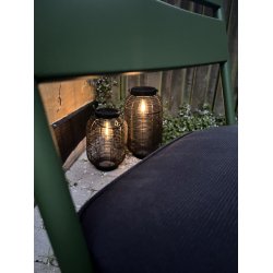 Solar lanterne pre - PVC/metal sort - VLG MELLEM FLERE STRRELSER!!