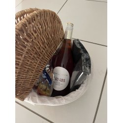 Oval picnickurv i narturligt pileflet - Perfekt til skovturen, stranden eller haven!