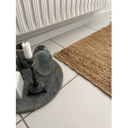 Sumek hndknyttede jute tppe - 90x60 cm - Lavet af tekstilfiber fra juteplanten - Slidstrkt!
