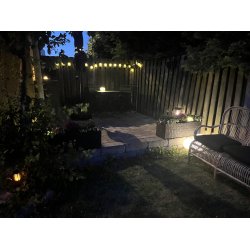 St af 3 Solcelle kuglelys - Elegant Udendrs Belysning med Varmt Hvidt Lys