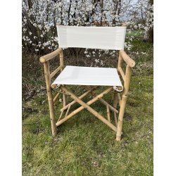 Bambus instruktr Hvid Canvas - Naturlig Komfort og Stilfuld Elegance