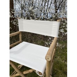 Bambus instruktr Hvid Canvas - Naturlig Komfort og Stilfuld Elegance