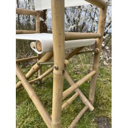 Bambus instruktr Hvid Canvas - Naturlig Komfort og Stilfuld Elegance