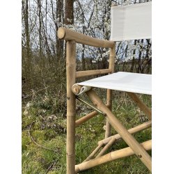 Bambus instruktr Hvid Canvas - Naturlig Komfort og Stilfuld Elegance