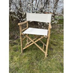 Bambus instruktr Hvid Canvas - Naturlig Komfort og Stilfuld Elegance