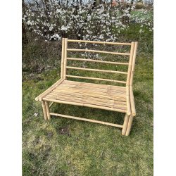 Bambus loungestol INKL:  Sde- og Ryghynde - Komfort og Naturlig Elegance