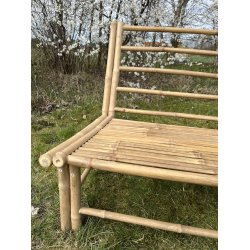 Bambus loungestol INKL:  Sde- og Ryghynde - Komfort og Naturlig Elegance