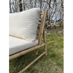 Bambus loungestol INKL:  Sde- og Ryghynde - Komfort og Naturlig Elegance