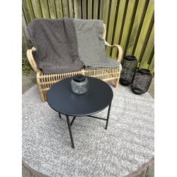 Trevlig loungesoffa till tv personer med hgt ryggstd - fltad bambu 