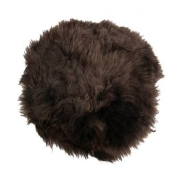 Sittdyna i �kta lammskinn rund storlek Diamter 37 cm. - v�lj f�rg