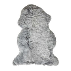 �gte Lammeskind s�de+ryg til sofa eller loungestol - 55 x 85 - v�lg farve