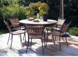 Kombination av teak/aluminium