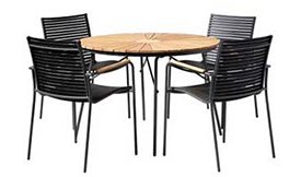 Kombination av teak/aluminium