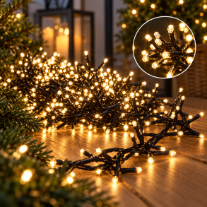 Lavenergi LED lys-klyngek�de perfekt til ind-og udend�rs brug - v�lg l�ngde og LED antal