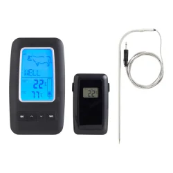 Tr�dl�st Digitalt Stegetermometer med Display &amp; Temperaturalarm