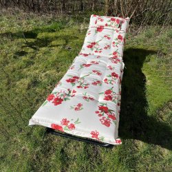 Solvognshynde Lux m/ Nakkepude i struktur syet polyester, s man ikke bliver svedig! - Flere Farver