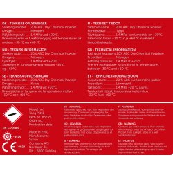 Pulverslukker - V�lg mellem 1 kg, 2 kg &amp; 6 kg 