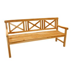 Trdgrdsbnk i teak, behver inte olja - upp till 4 personer - modell: Lnstrup