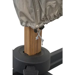 100% Vandtt parasolovertrk i gr polyester. Passer til parasol rund  2,5-3,0 meter