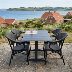 100% Vedligeholdelsesfrit Dianarup havem�bels�t - 4 stabelbare stole medf�lger - V�lg stolens farve!