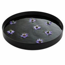 Rundt dekorativt spejlbassin - �57 x H6 cm  - kan ogs� bruges p� havebordet