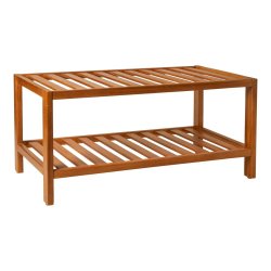 Tokyo skoreol i akacietr� med to hylder - H40xB65xD35 cm