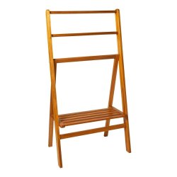 Tokyo fritst�ende h�ndkl�deholder i akacietr� - 55x35x104 cm