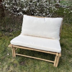 Bambus loungestol INKL:  Sde- og Ryghynde - Komfort og Naturlig Elegance