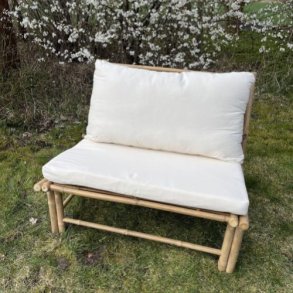 Bambus loungestol INKL:  Sde- og Ryghynde - Komfort og Naturlig Elegance
