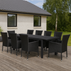 Peru kmpe familiest med udtrksbord 8 personer - UV-beskyttet polyrattan