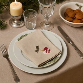 Tidslse juleservietter st  4 stk - 40 x 40 cm