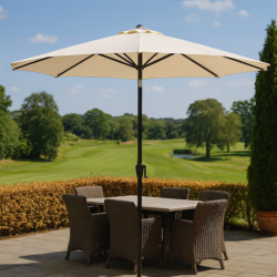 Parasol med krank og tilt str.  3 M.  - Model: Felix - Vlg farven p stoffet