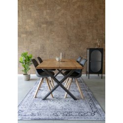 Stilren matbordsstol i PU-lder - Modell: Bergen - Vlj frg p sitsen och benen