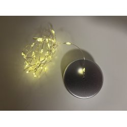 LED lavenergi lyskde mikro med rund batteriboks til indendrs brug