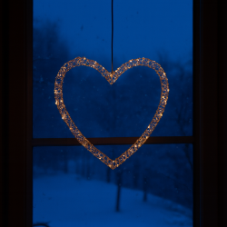 Elegant LED hjerte ophngtil inden- og udendrs brug 