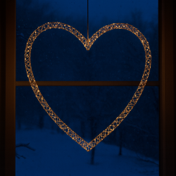 Elegant LED hjerte ophngtil inden- og udendrs brug 